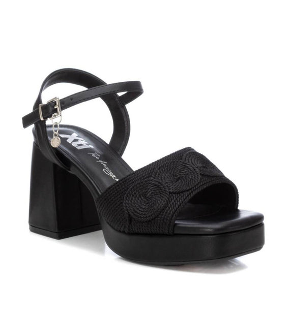 Xti 44697 Platform Sandals Black US 9 4