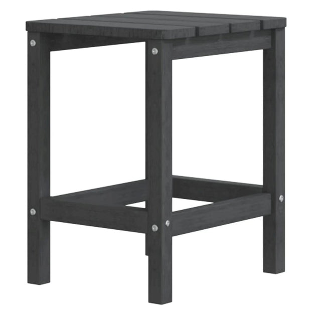 vidaXL Patio Adirondack Table Anthracite 15x15x18.1 HDPE 3