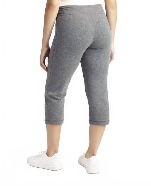 Danskin Sleek Fit Crop Pants Grey Small 3