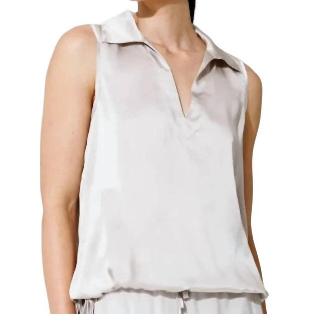 Go by Go Silk Pull Some Strings Top Beige Medium 2