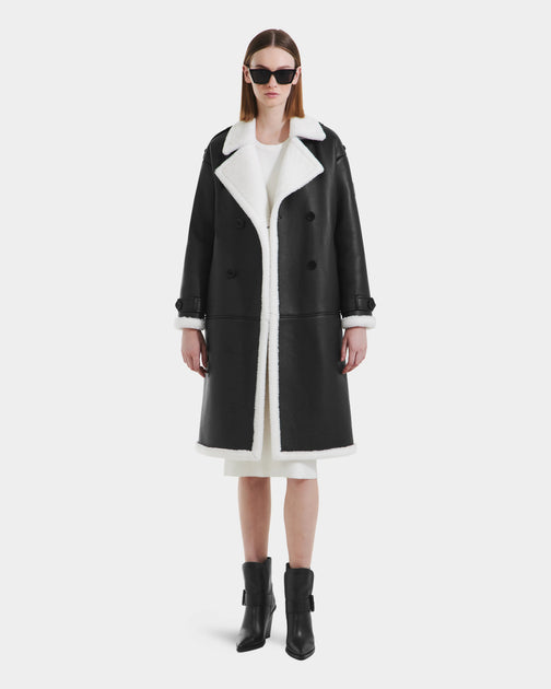 Rudsak Darcy Women's Trench Coat Black Medium 2