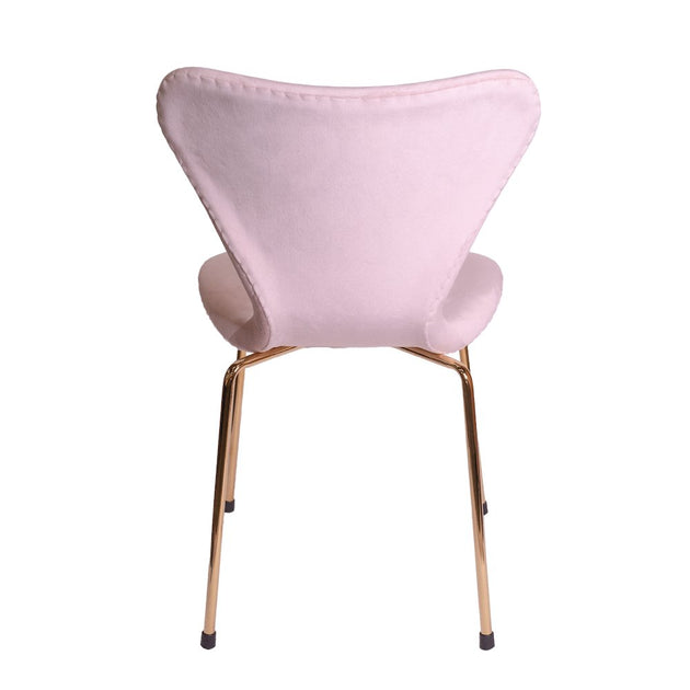 CSP Commercial Seating Products Velour Side Chair Pink 4