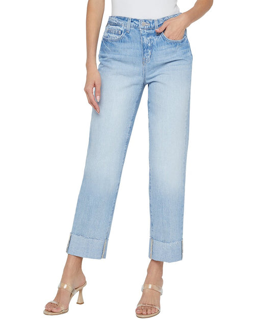 L'AGENCE Maribel Cuffed Jeans Blau 24 2