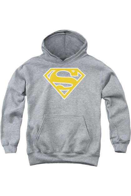 Gildan Superman Shield Kapuzenpullover Grau Groß 2