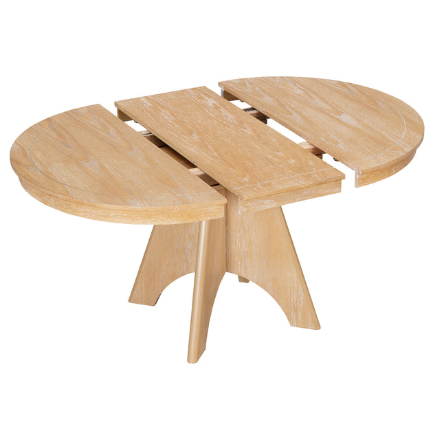 Streamdale Vintage Extendable Dining Table Brown 4