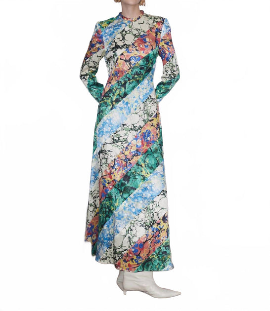 ALEMAIS Sunburst Maxi Dress Multi US 8 3