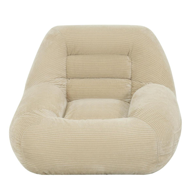 Streamdale Camel Corduroy Beanbag Couch 4