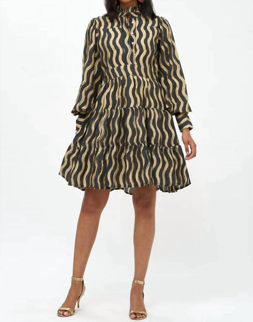 Oliphant Shirt Waist Mini Dress Grün Groß 3