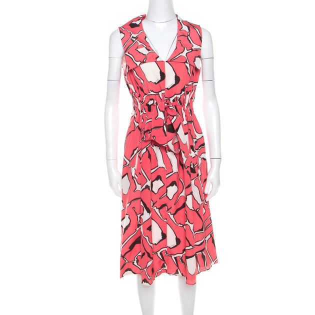 Escada Sleeveless Dress Pink Medium 2