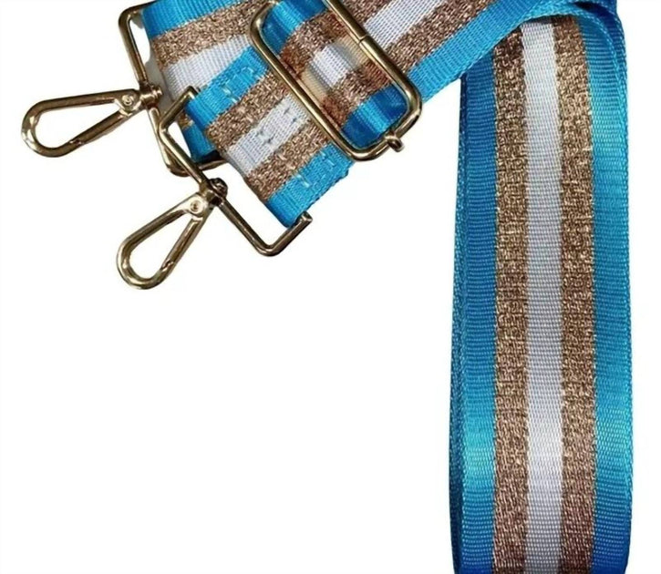 Cthru 5 Stripe Purse Strap Blue 2