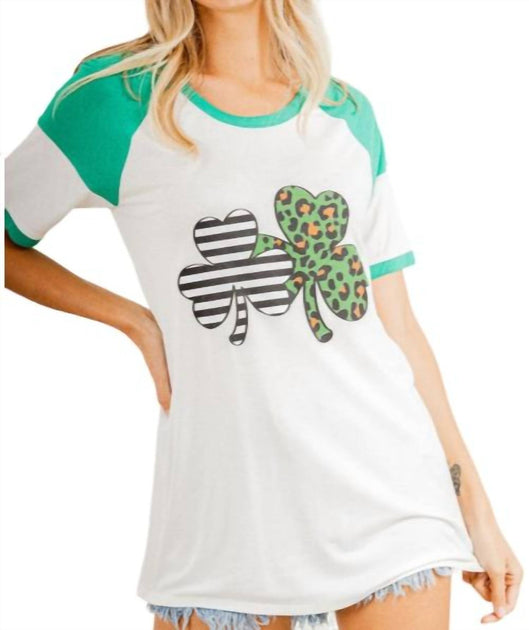 HEIMISH Lucky Clover Tee White 2X 4