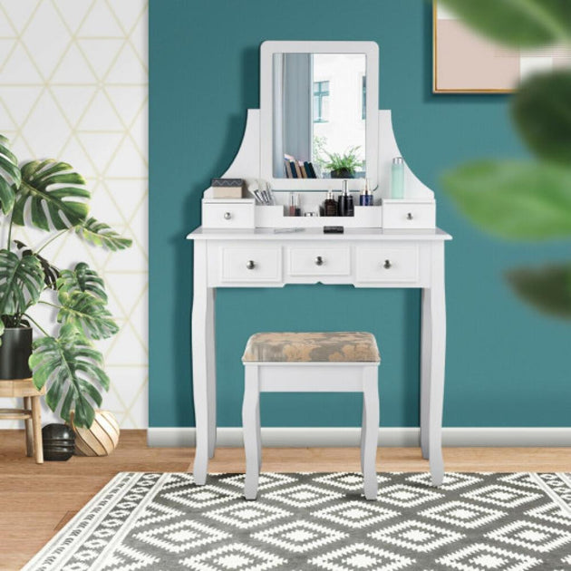Hivvago Vanity Set White 2