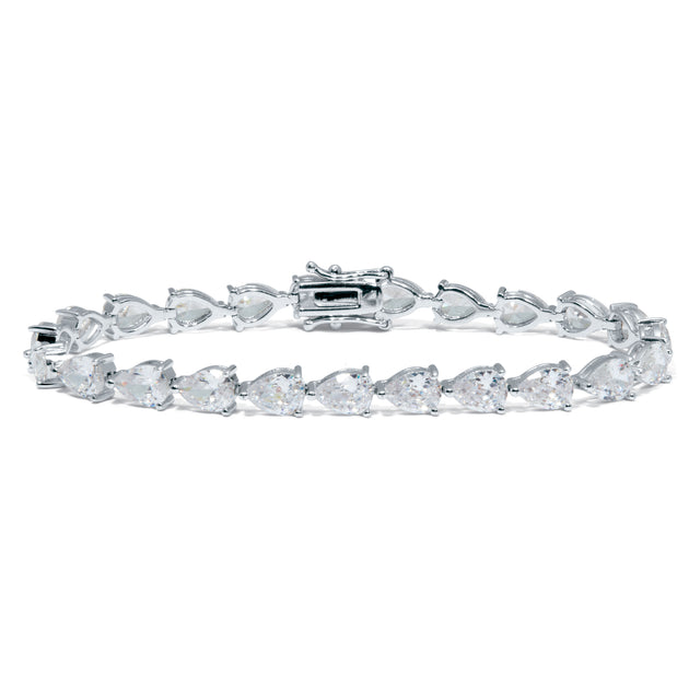 Palm 17.04 TCW Cubic Zirconia Tennis Bracelet White One Size 2