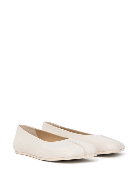 MM6 Stitch-Out Leather Ballet Flats Multi US 9 3