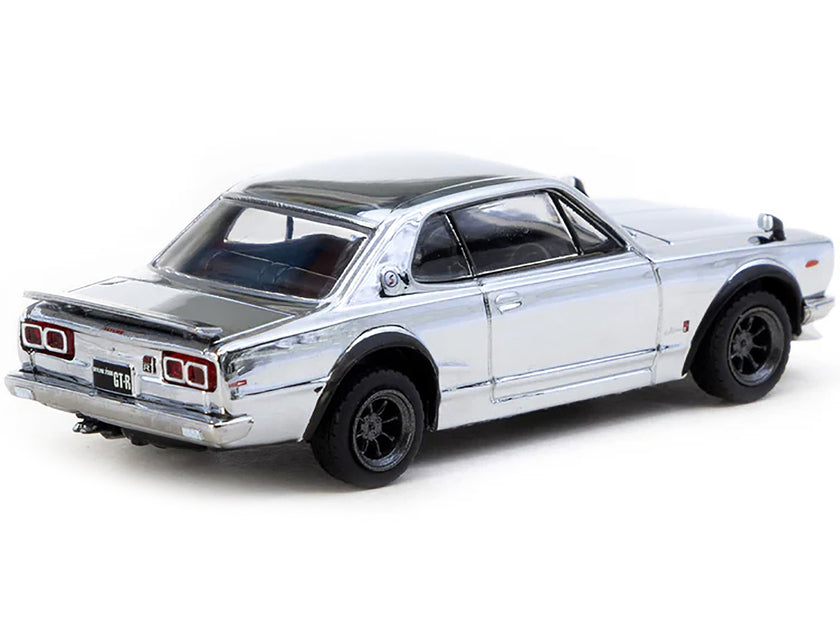 Tarmac Works Nissan Skyline HT 2000GT-R Silver Chrome 1/64 3
