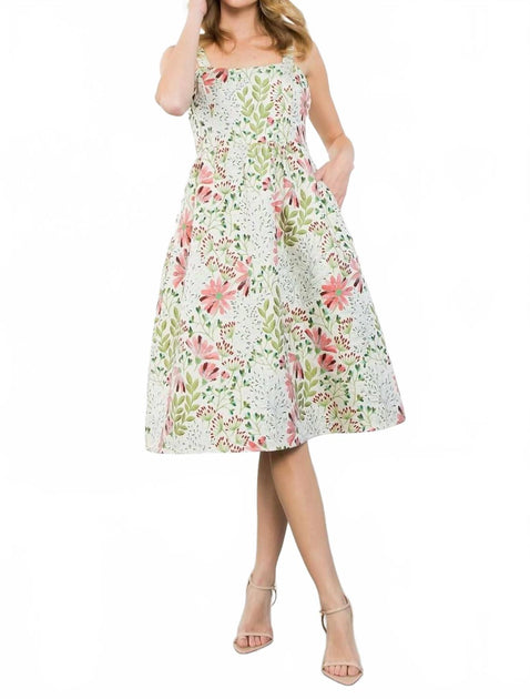 THML Mollie Floral Embroidered Dress Pink XLarge 4