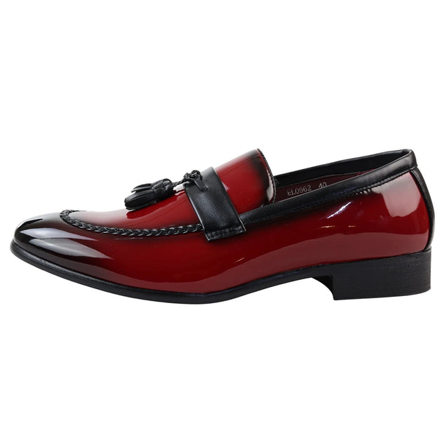 TruClothing Tassel Slip On Loafers Red US 10 2