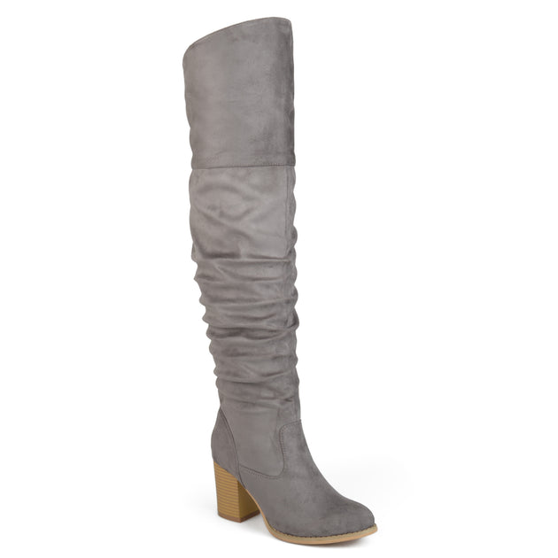 Journee Collection Kaison Over-the-Knee Boot Beige US 6 2