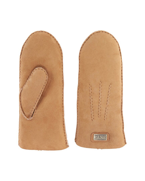 Australia Luxe Collective Sheepskin Mittens Beige Medium 2