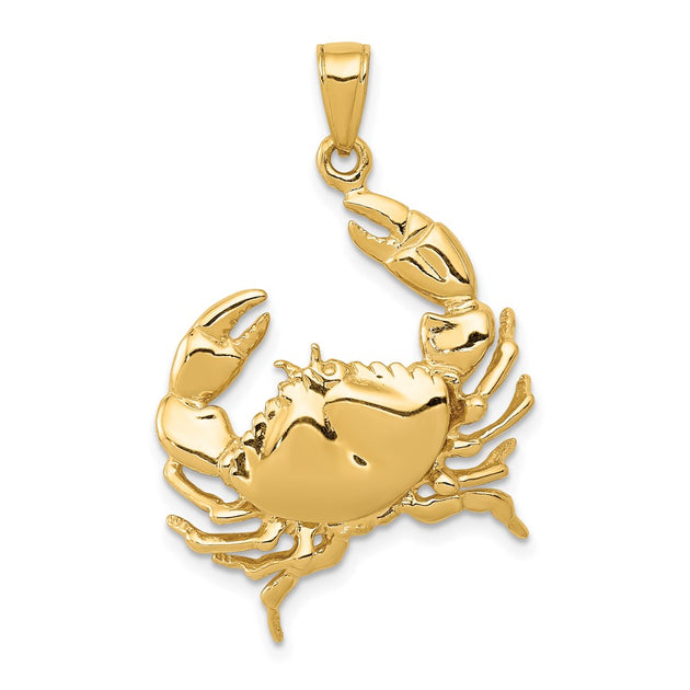 Diamond2Deal Stone Crab Pendant Yellow Gold 2