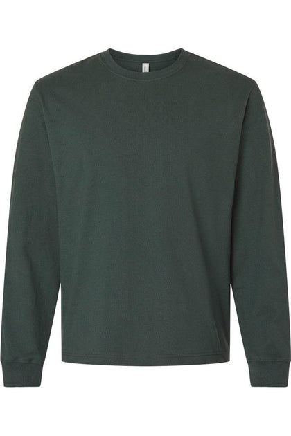 BELLA + CANVAS Heavyweight Long Sleeve Tee Grey Medium 2