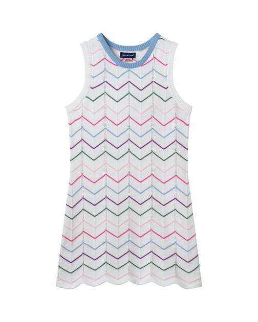 Andy & Evan Crochet Scallop Dress Multicolor XLarge 2