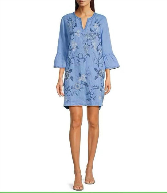 johnny was ruffle sleeve linen dress Buy RUFFLE SLEEVE LINEN DRESS