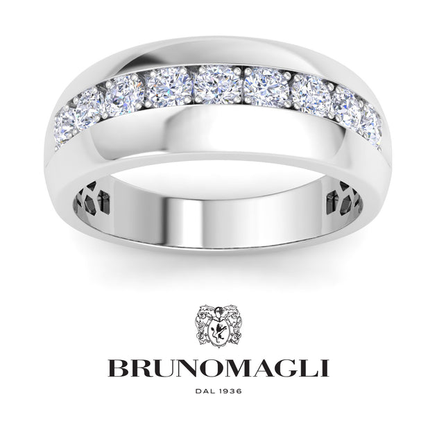 Bruno Magli Classic Lab Grown Diamond Ring Silver US 11 2