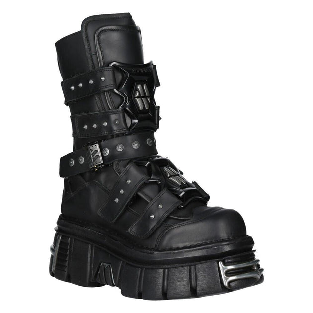 New Rock M-MET422-S1 Platform Boots Black EU 38 3