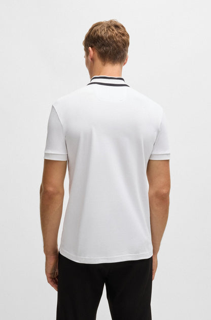 Hugo Boss Men's Paule Short Sleeve Polo White Medium 3