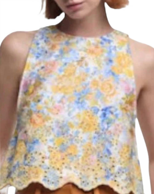 Kika Vargas Gemma Sleeveless Top Multi US 6 3