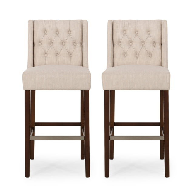 Streamdale Bar Stool Beige 30in 3