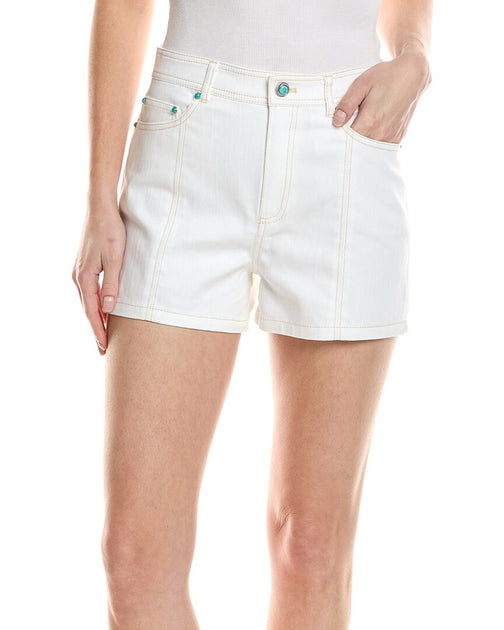 Cinq a Sept Embellished Short Blanc US 8 2