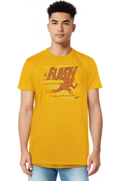 Gildan DC Comics Flash Speed Lines T-Shirt Gelb Medium 4