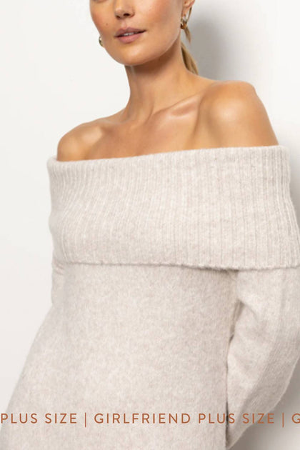 Sanctuary Off The Shoulder Dress Beige Small 4