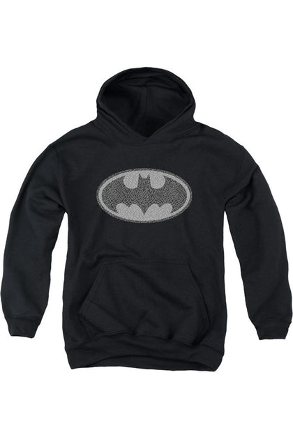Gildan Batman Elephant Signal Youth Hooded Sweatshirt Black Medium 2