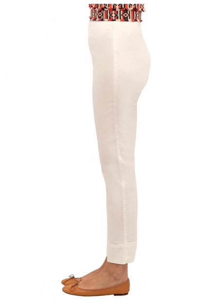 Gretchen Scott Gripeless Denim Pull On Pants White XXSmall 3