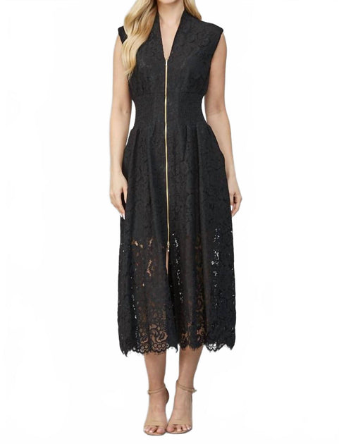 FATE Rose Whisper Lace Dress Black Small 2