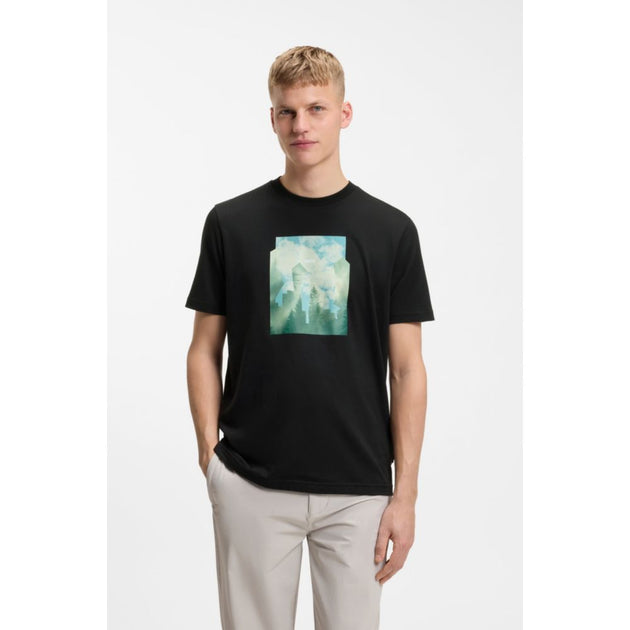 Boss T-shirt Printed-artwork Noir XXL 4