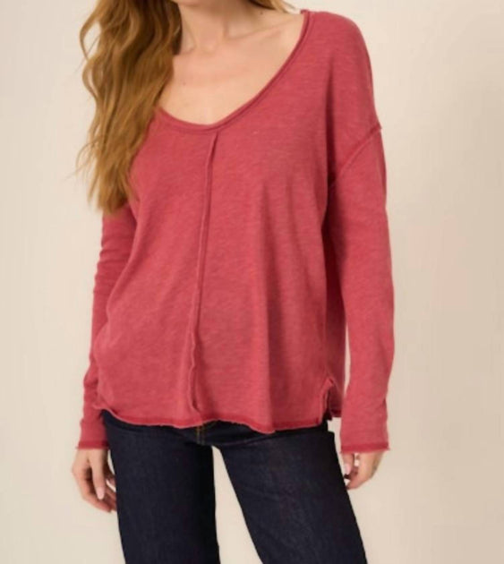 Project Social T Get Up And Go Long Sleeve Tee Pink Large 3