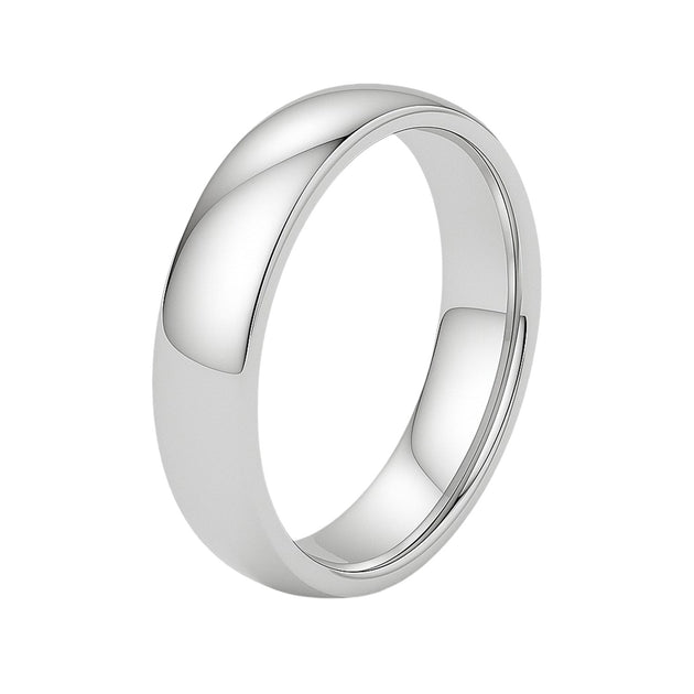 FASHNZFAB 14k White Gold Wedding Band Silver US 9 2