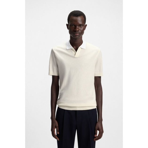 Boss Johnny-collar Polo Shirt Beige XLarge 4