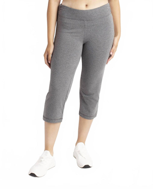 Danskin Sleek Fit Crop Pants Grey Small 2