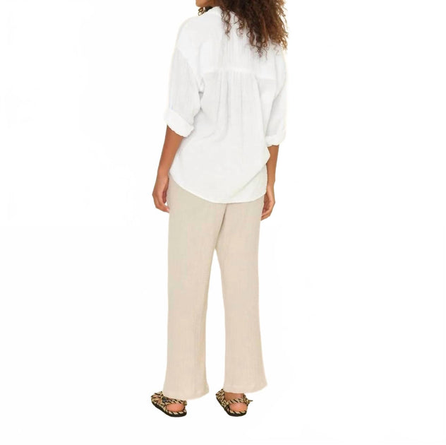 Xirena Devon Mid-Rise Pants Beige Small 4
