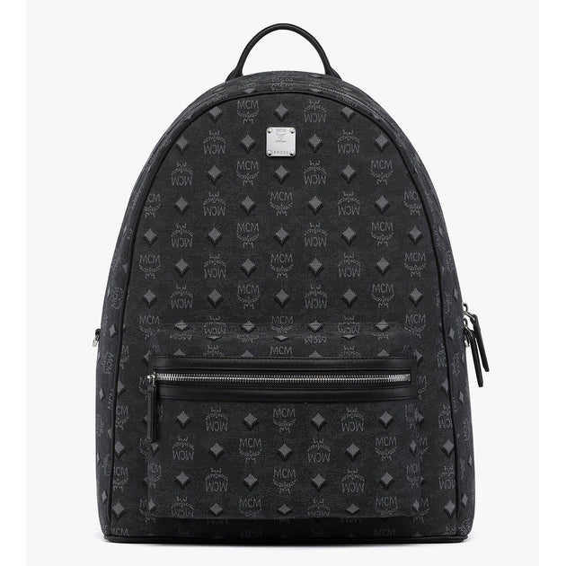 Mcm Medium Stark Backpack In Denim Visetos | ShopSimon