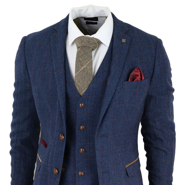 Oliver Tweed 3-Piece Suit Blue US 46 Regular 4