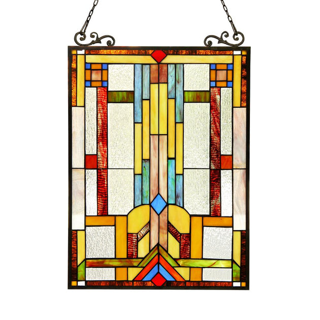 ChloeLighting HUSZAR Window Panel Multi-color 17.5x25 2