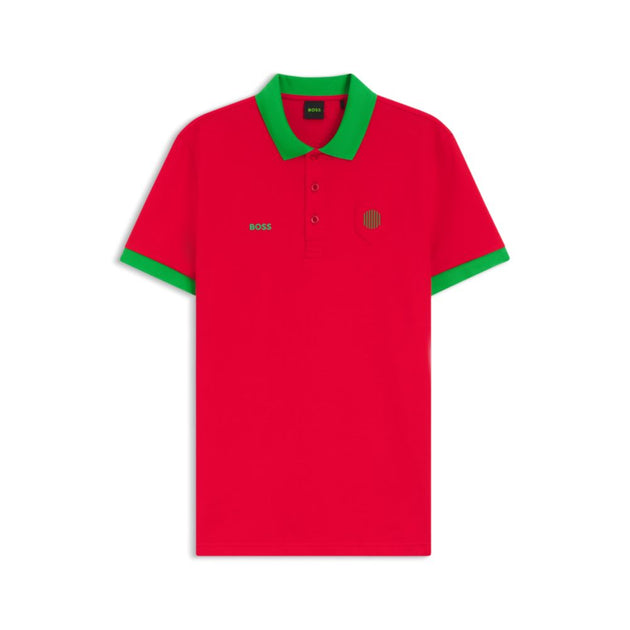 Boss Paddy Polo Shirt Red Large 2