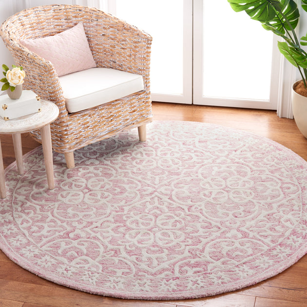 Safavieh MET857 Area Rug Pink/Ivory 4