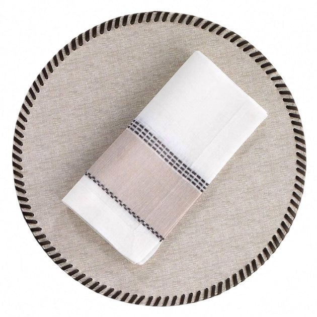 Bodrum Linens Whipstitch Sets de Table - Lot de 4 2